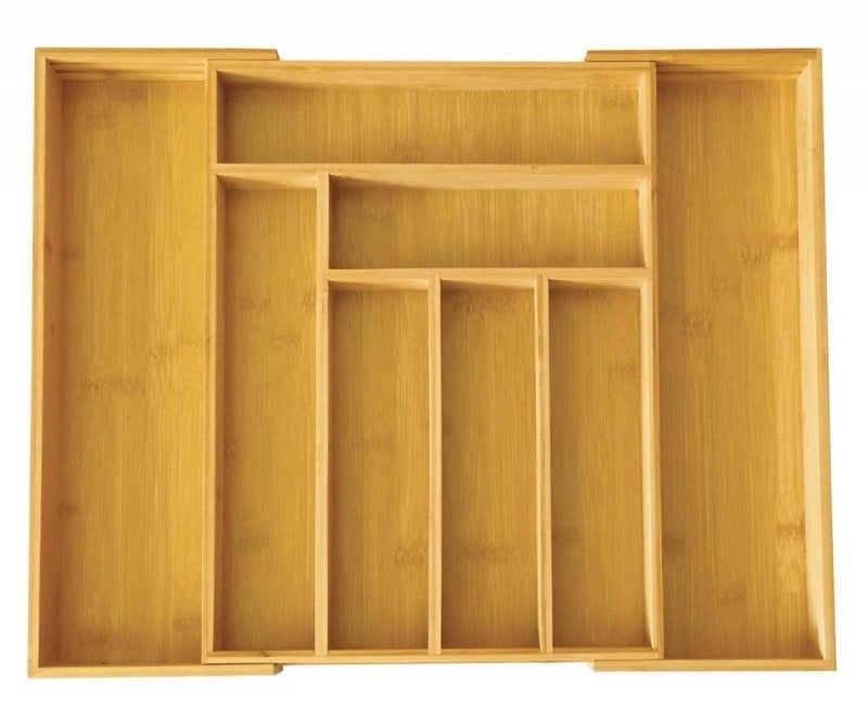 Kinghoff KH-1501 Organizer per cassetti in bambù per utensili da cucina