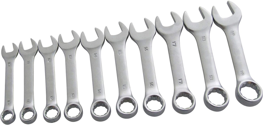 SET 10 CHIAVI COMBINATE CHIAVE CORTE MISURE 10-11-12-13-14-15-16-17-18-19 mm