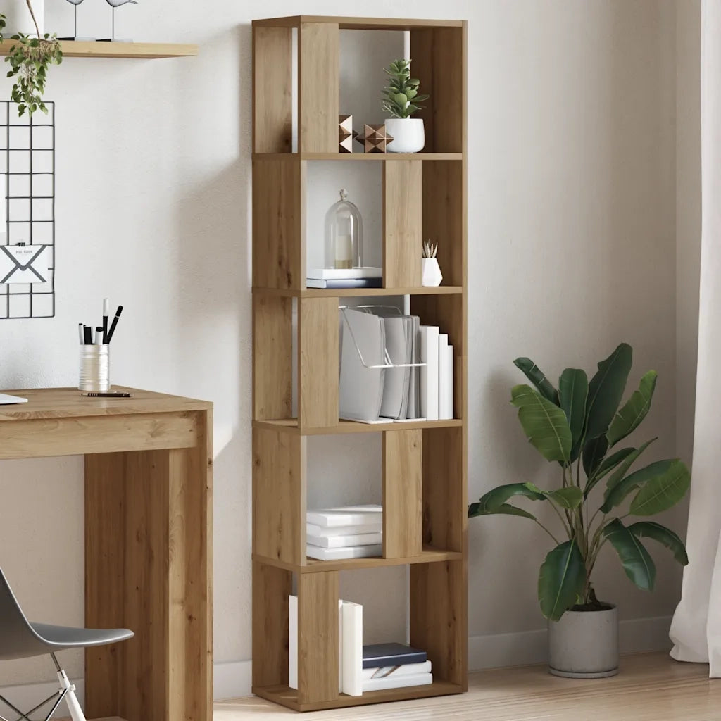 Libreria Rovere Artigianale 45x24x159 cm Legno Multistrato 855785