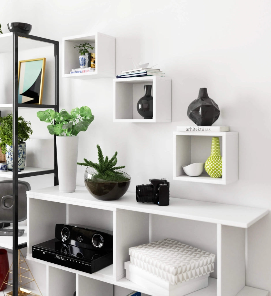 Mensola a muro AKORD K25 Bianco 25 cm 25x15x25 cm