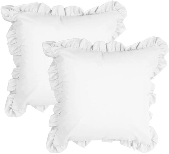 Set di copricuscini decorativi 45 x 45 cm - Set di 2 - Fatto di poliestere fine - Respirante e resistente all'usura