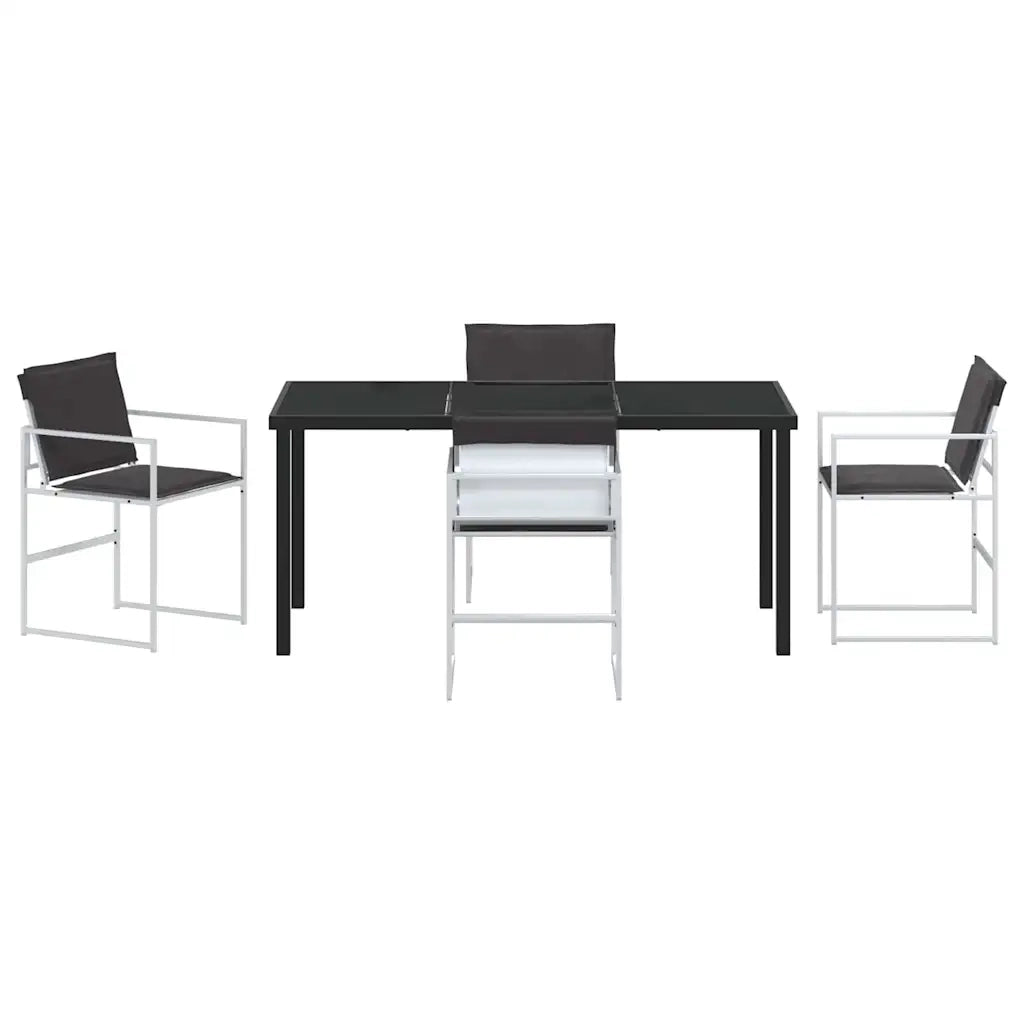 Set da Pranzo per Giardino 5 pcs Bianco 3379340