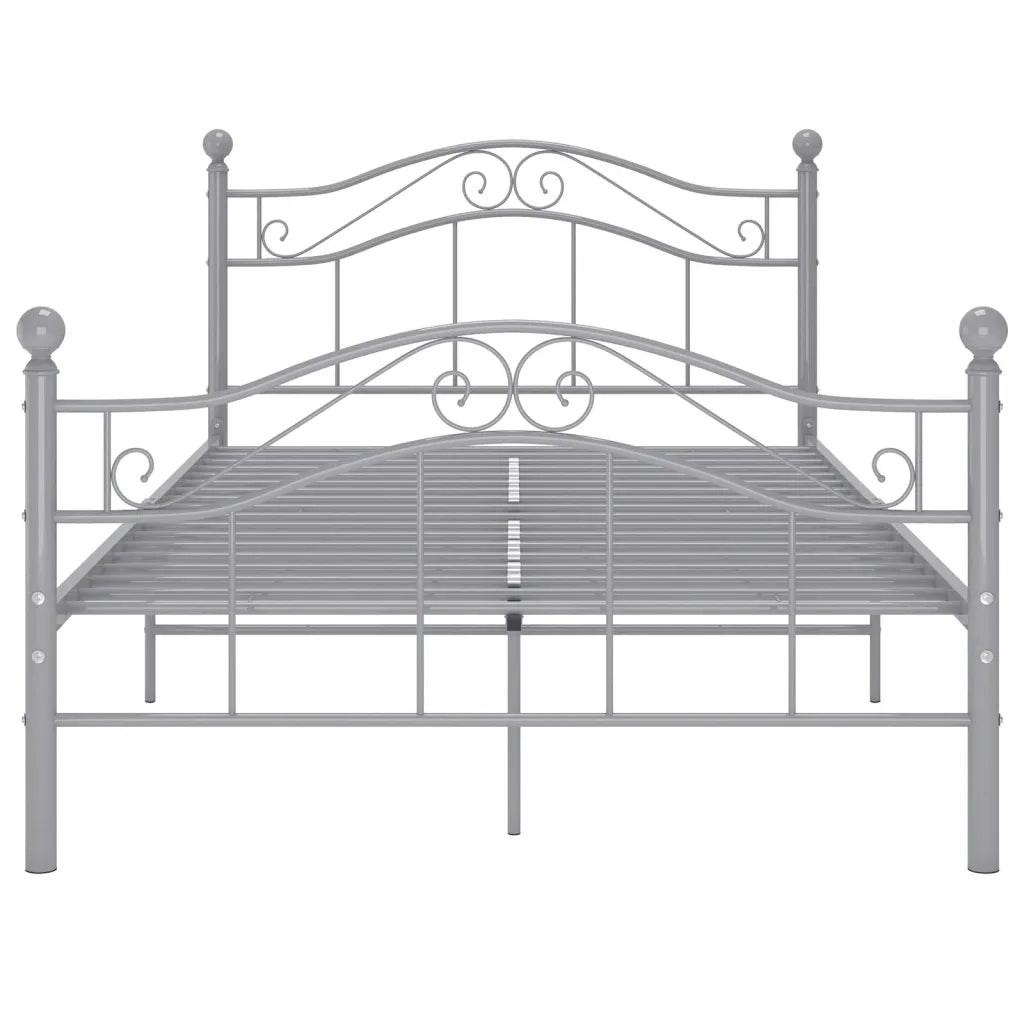 Giroletto-Struttura Letto Grigio in Metallo 120x200 cm 876023