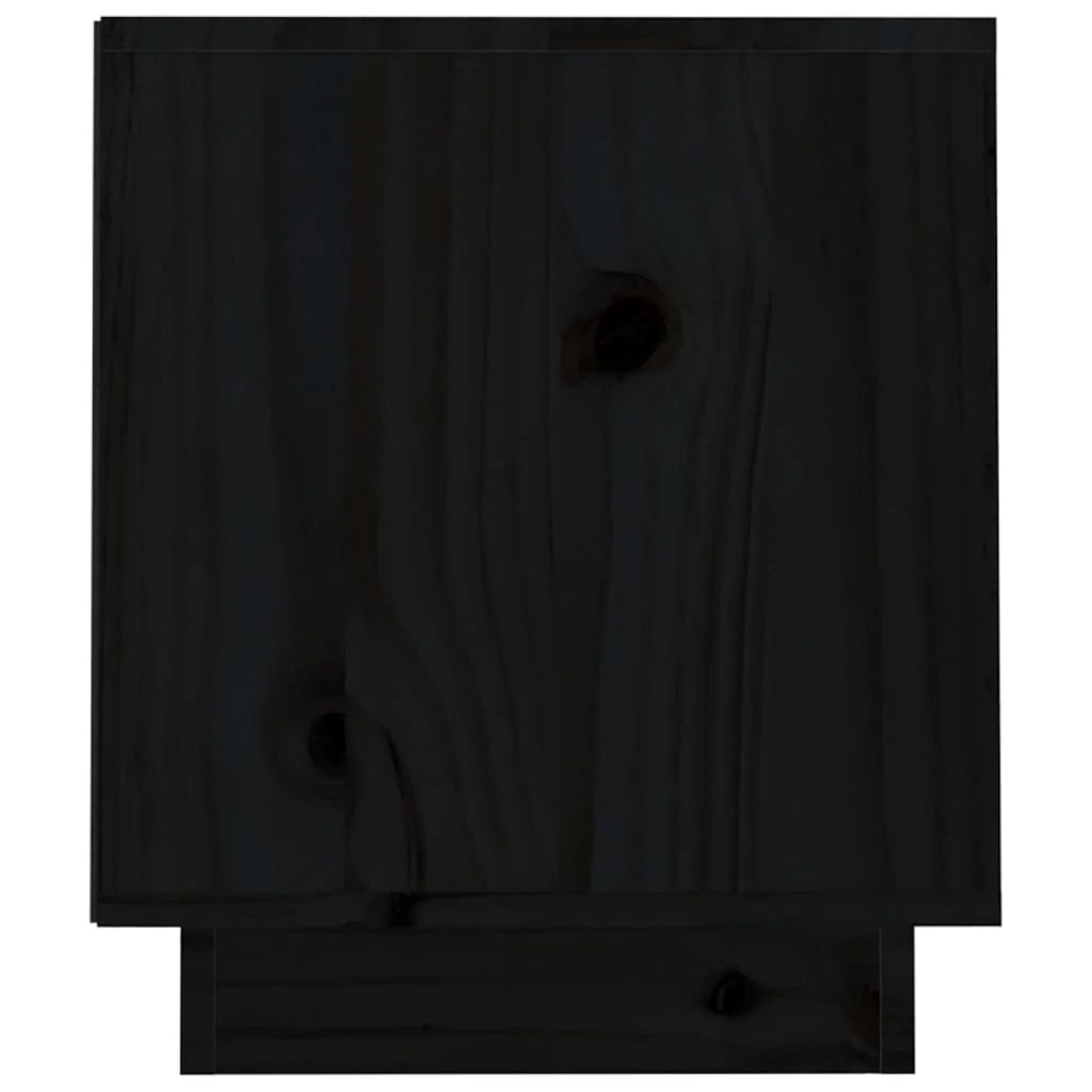 Mobile TV multimediale scaffale TV credenza mobile TV sala da pranzo soggiorno camera da letto 70 x 34 x 40 cm legno di pino massiccio nero 02_0026189