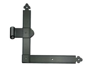 BANDELLE ANGOLARI OCCHIO CENTRALE- - mm.260x30x260h. DX - in ferro verniciato nero - 6 pezzi DIDIEFFE