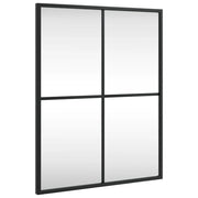 Specchio da Parete | Specchio decorativo Nero 40x50 cm Rettangolare in Ferro