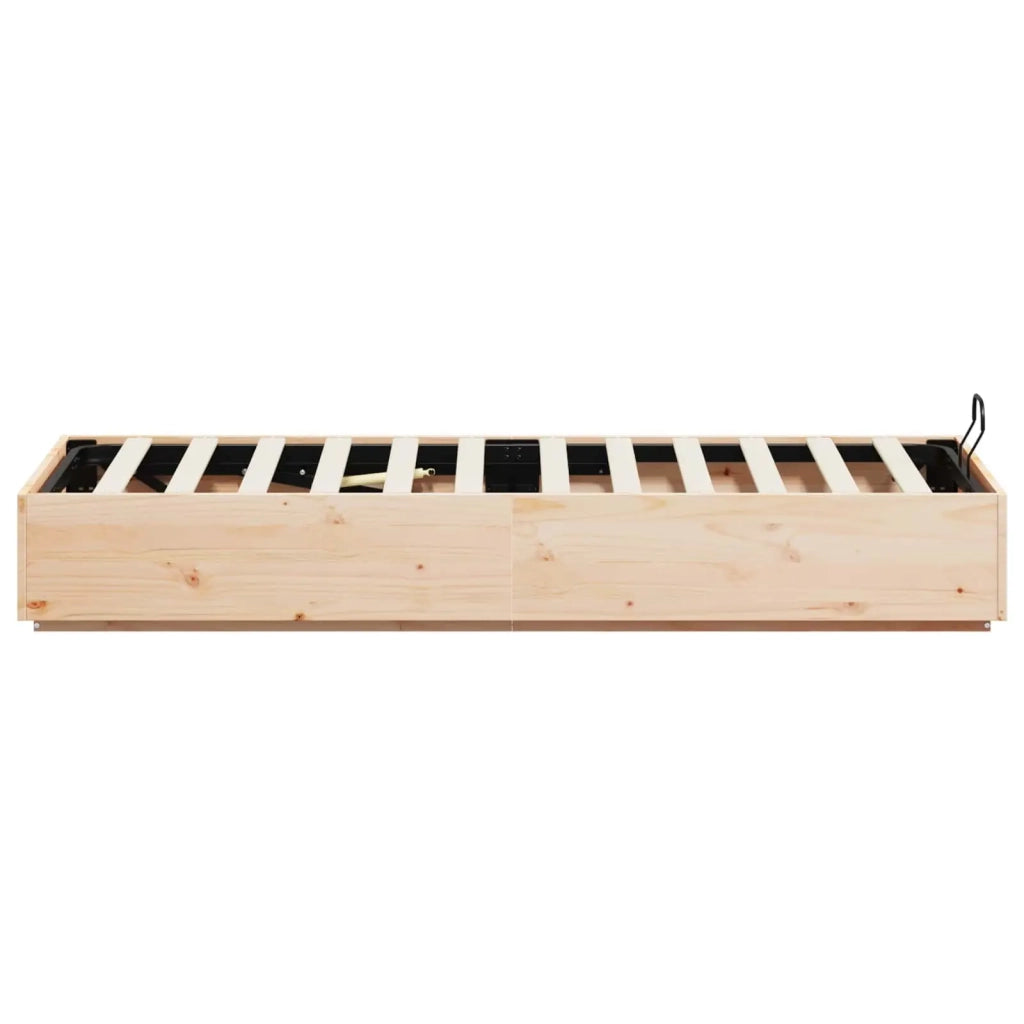 Letto ottomano Naturale 80 x 200 cm Legno di pino massiccio 3418729
