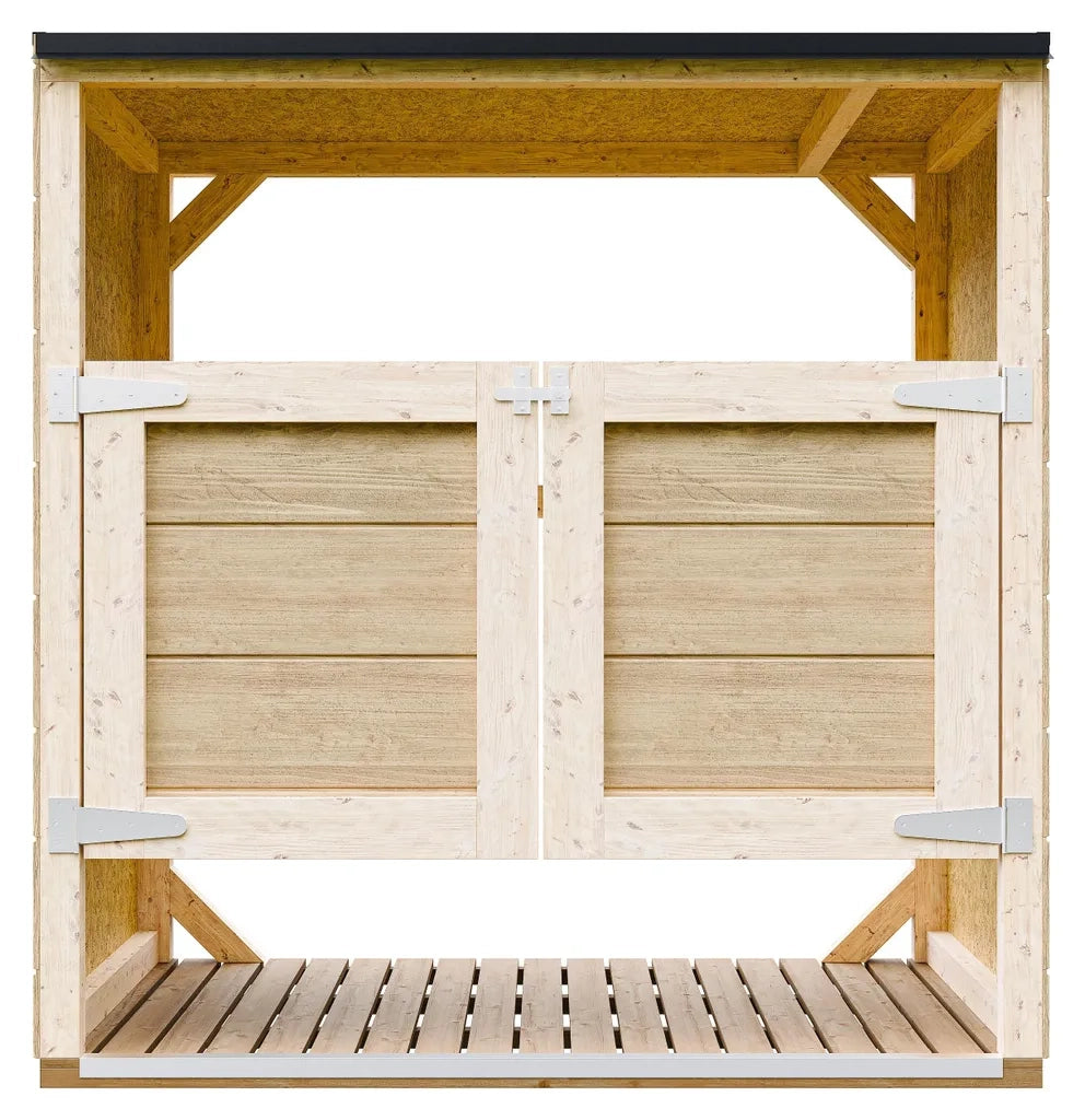 Ricovero per bidoni da giardino 2x240L TIMBELA M980A