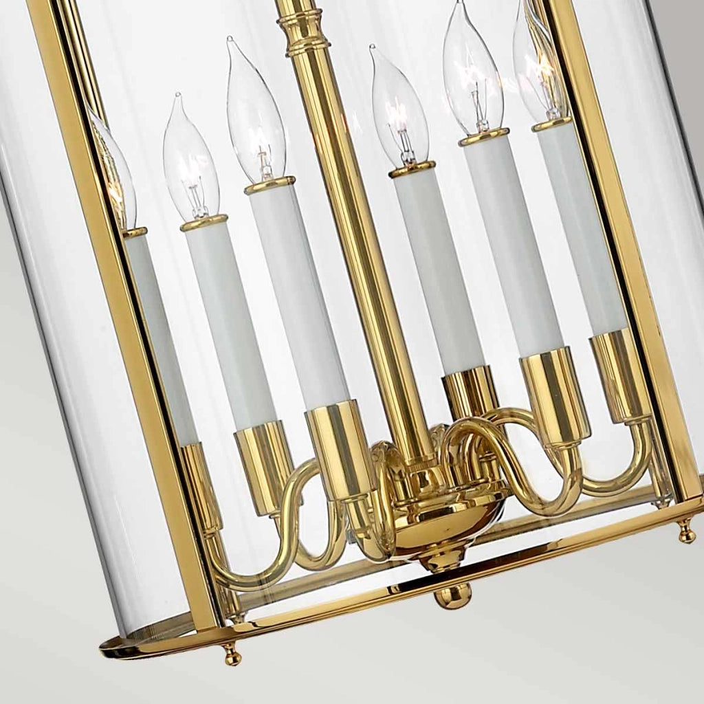 Lampada a sospensione Gentry Hinkley ottone 6xE14 Ø35