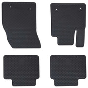 Tappetino per Auto 4 pcs Nero Gomma