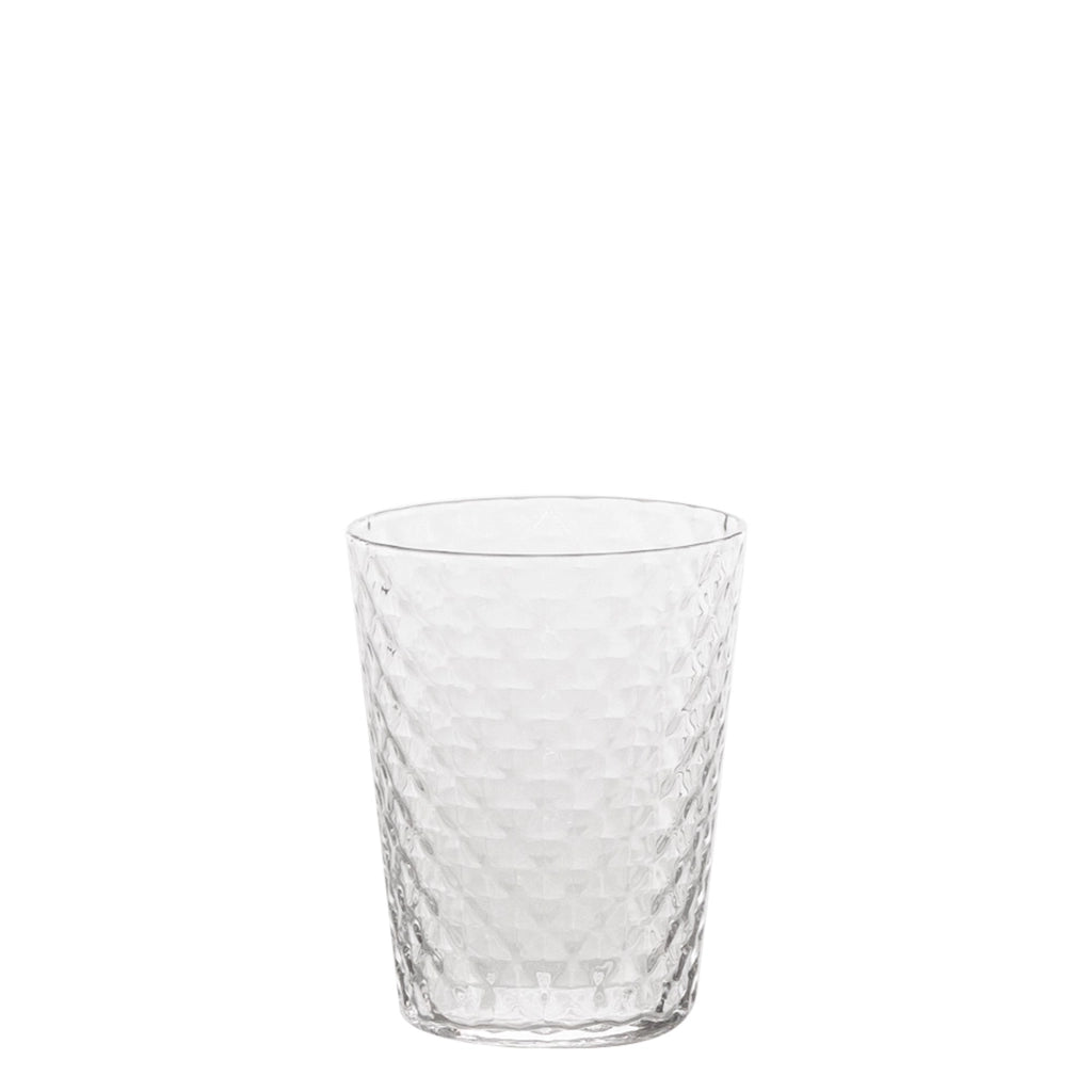 Zafferano Set 4 Bicchieri Tumbler Veneziano Mixology in Vetro Sonoro Superiore Trasparente 33 cl, Design Elegante Soffiato a Bocca Artigianale