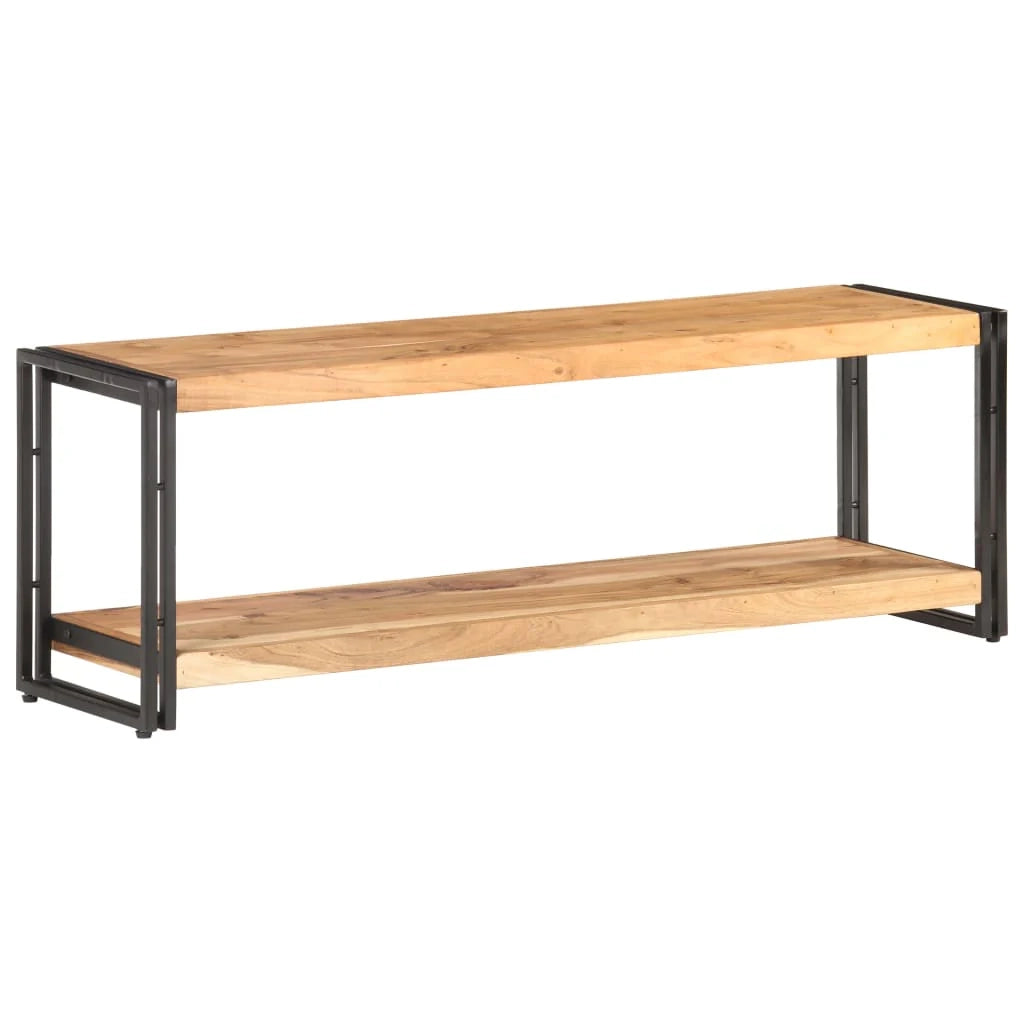 Mobile TV multimediale scaffale TV credenza mobile TV sala da pranzo soggiorno camera da letto 120 x 30 x 40 cm legno massello di acacia marrone 02_0025811