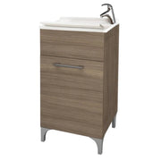 Lavatoio anta unica da cm 45x50 colore rovere fumo