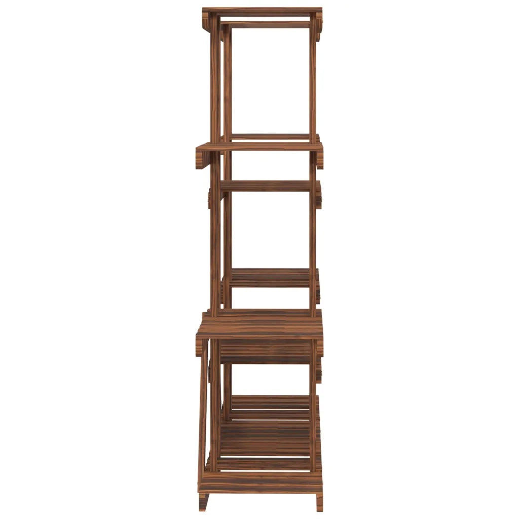 Portafiori-Supporto per Piante-Rastrelliera per Fiori 110x25x110,5 cm in Legno Massello di Abete 725036