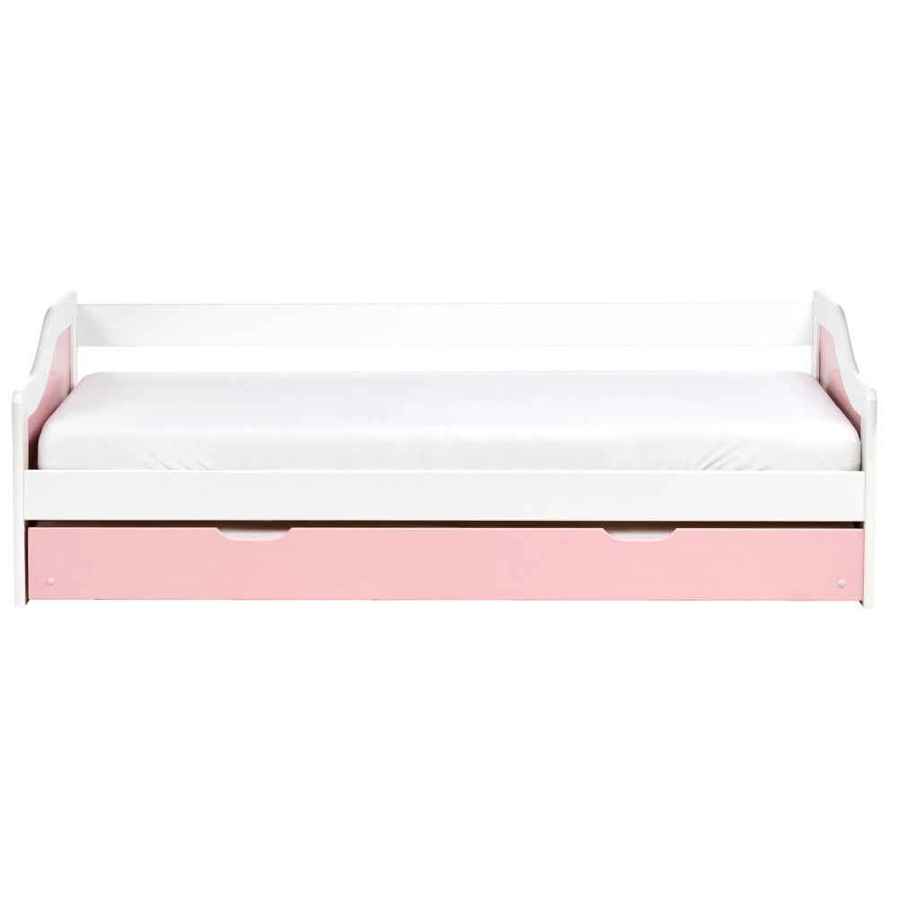 Letto a scomparsa in legno di pino chiaro con struttura in velluto UE misura singola 90 x 200 cm Telaio a doghe Extra Telaio a scomparsa