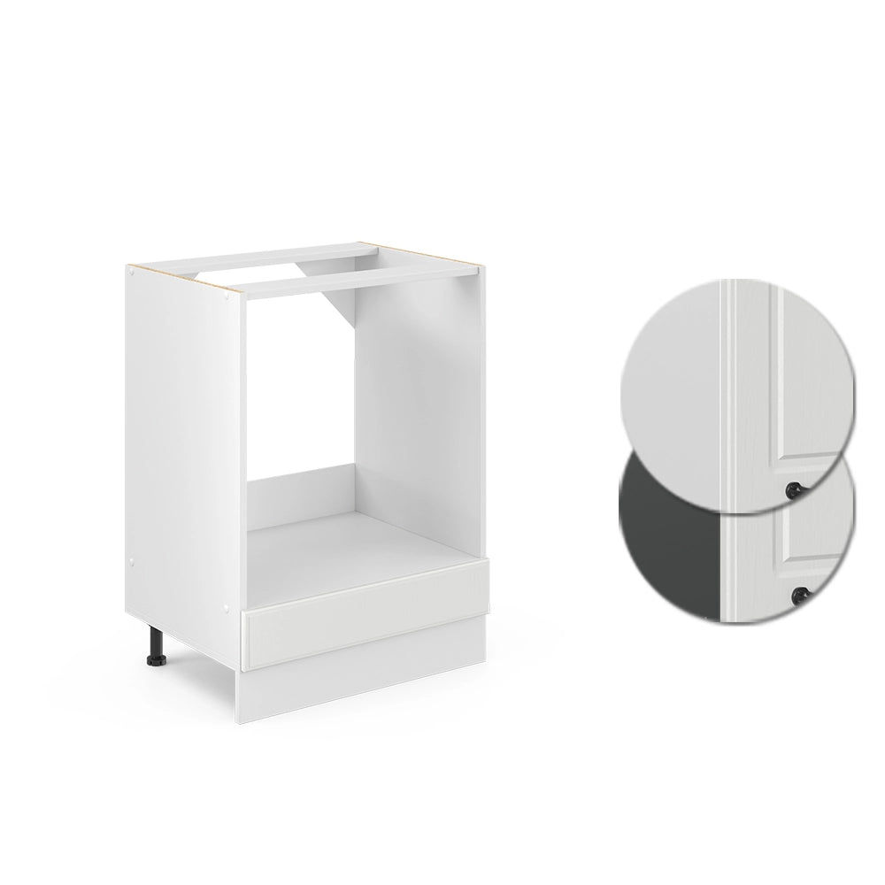 Vicco Mobile per forno da incasso Bianco casa di campagna 60 cm , PL Marmo