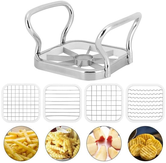 Taglierino per verdure manuale con design ergonomico 

Modello: Frietsnijder Roestvrij Staal
Codice prodotto: 
Caratteristiche tecniche: 
- Materiale: rottura di acciaio inossidabile 
- Dimensioni: 
- Peso: