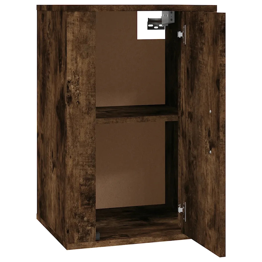 Mobili Porta TV a Parete 2 pz-Set di 2 Credenza per TV sospesa Rovere Fumo 40x34,5x60 cm