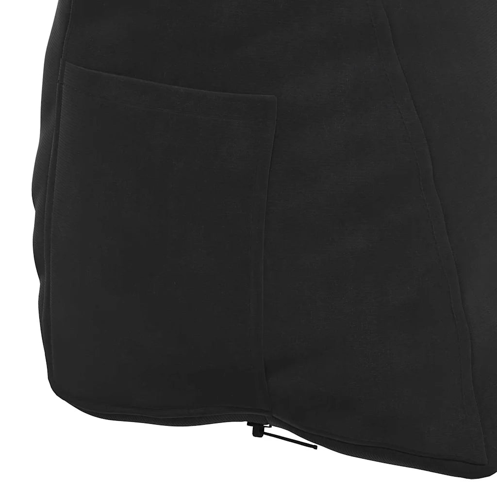 Cuscino per Schiena Nero 60 x 20 x 50 cm Tessuto in Cords 42015054