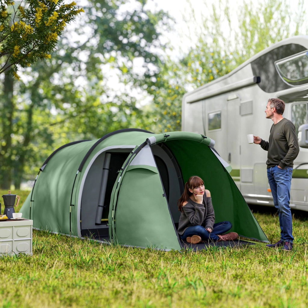 Tenda tunnel 2-3 persone ¨C zephmum ¨C Verde scuro