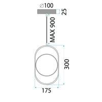 Lampada Led App1554-cp Black