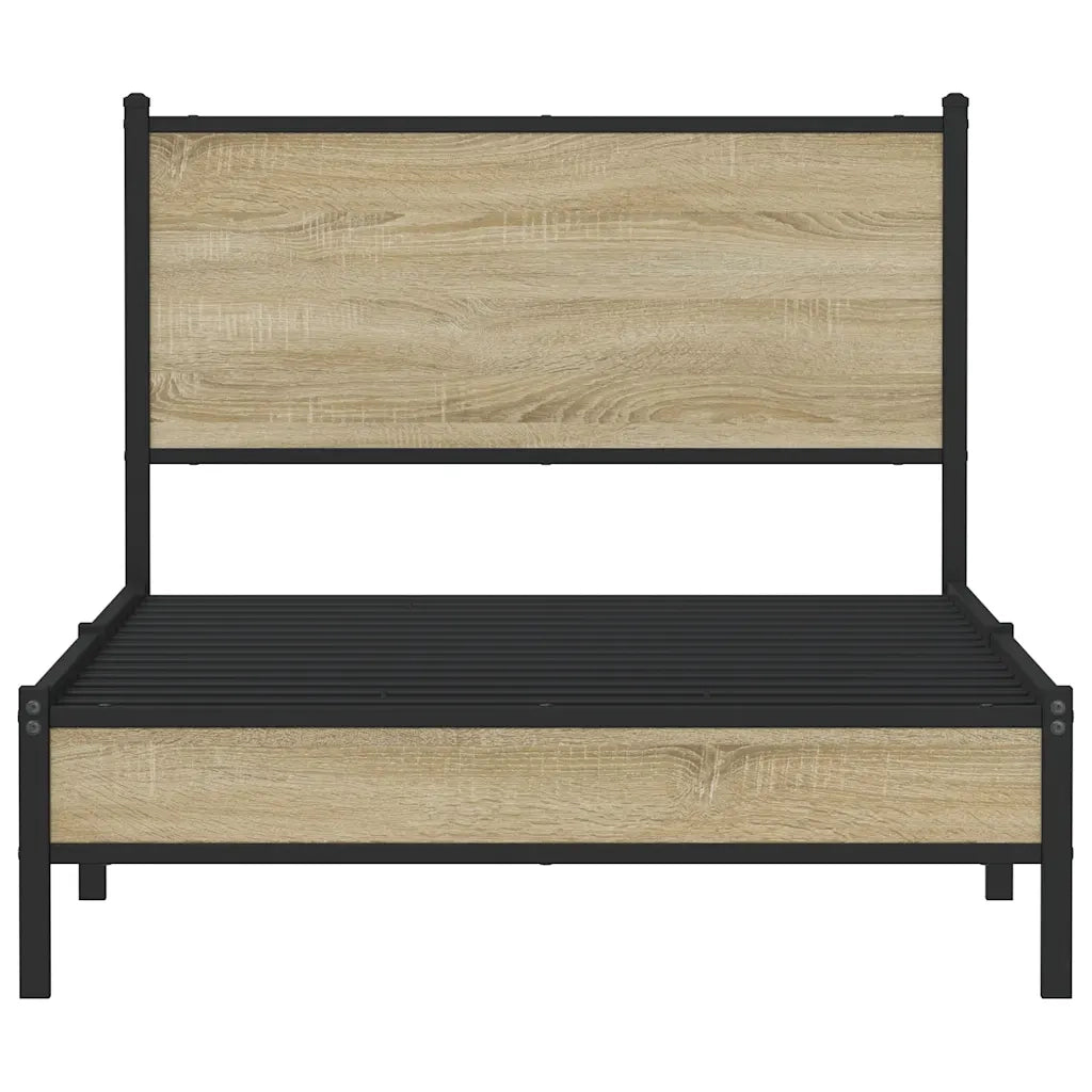 Giroletto senza Materaso in Metallo Rovere Sonoma 107x203 cm 4007864