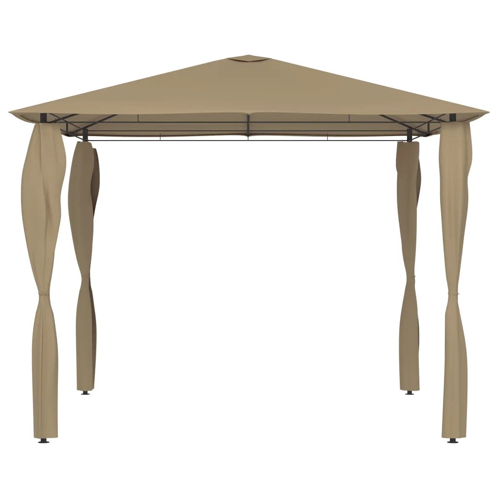 Gazebo con Montanti Rivestiti 3x3x2,6 m Talpa 160 g/mÂ²