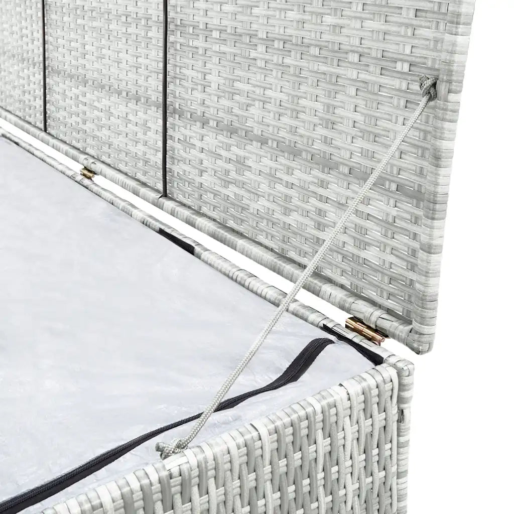 Baule da Giardino Grigio Chiaro 150x100x100 cm in Polyrattan