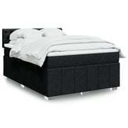 Giroletto a Molle con Materasso Nero 140x190 cm in Tessuto 3289372