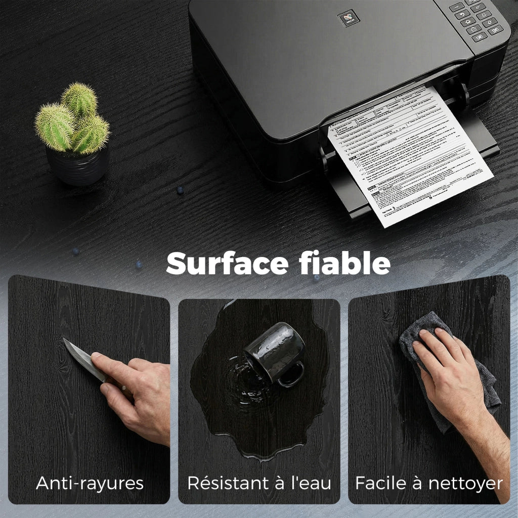 Tavolino mobile con 3 ripiani e ruote ¨C zephmum ¨C 50x50x52,5 cm