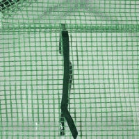 Serra da Giardino con Scaffali, Copertura in PE e Porta Avvolgibile, 143x138x190 cm, Verde