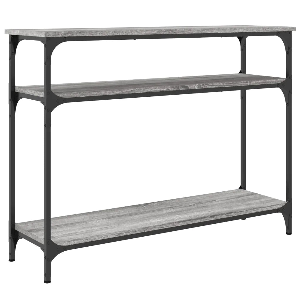 Tavolo Consolle | Tavolo d'Ingresso Grigio Sonoma 100x29x75 cm in Legno Multistrato