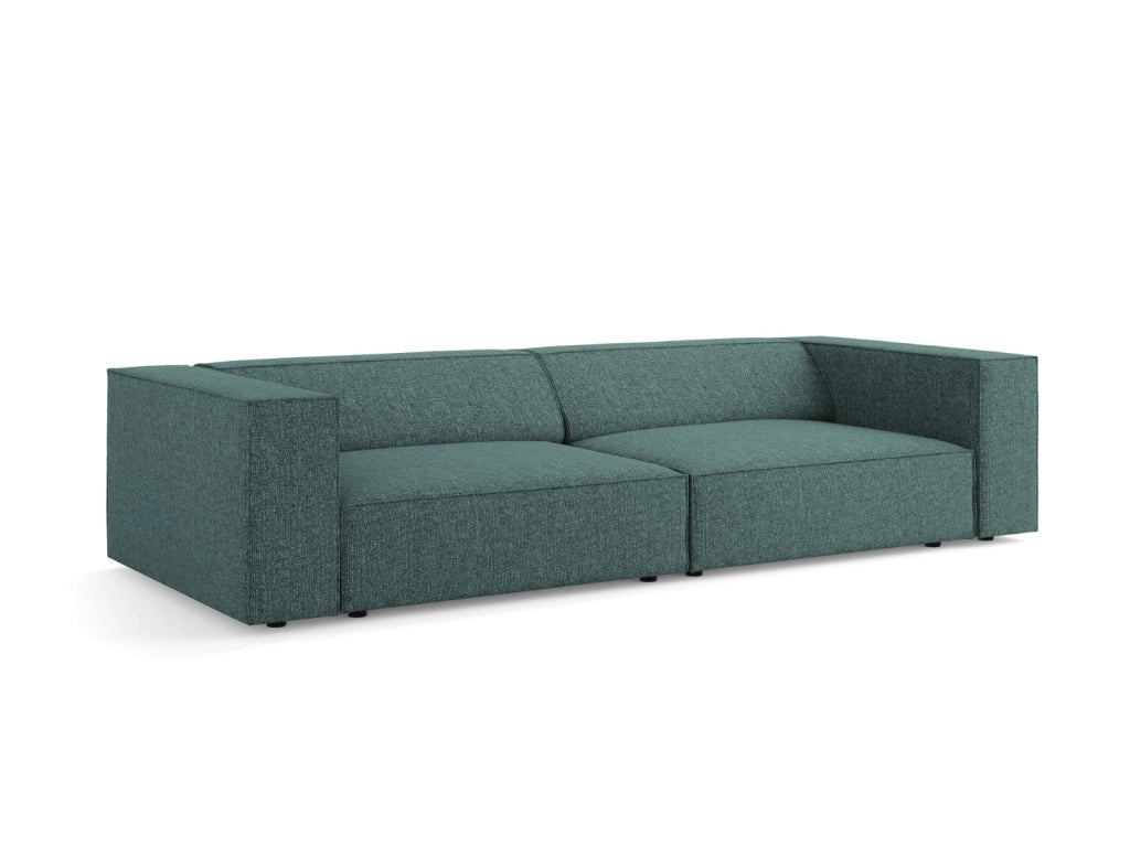 Cosmopolitan Design - Divano "Arendal" 4 posti in ciniglia petrolio 
