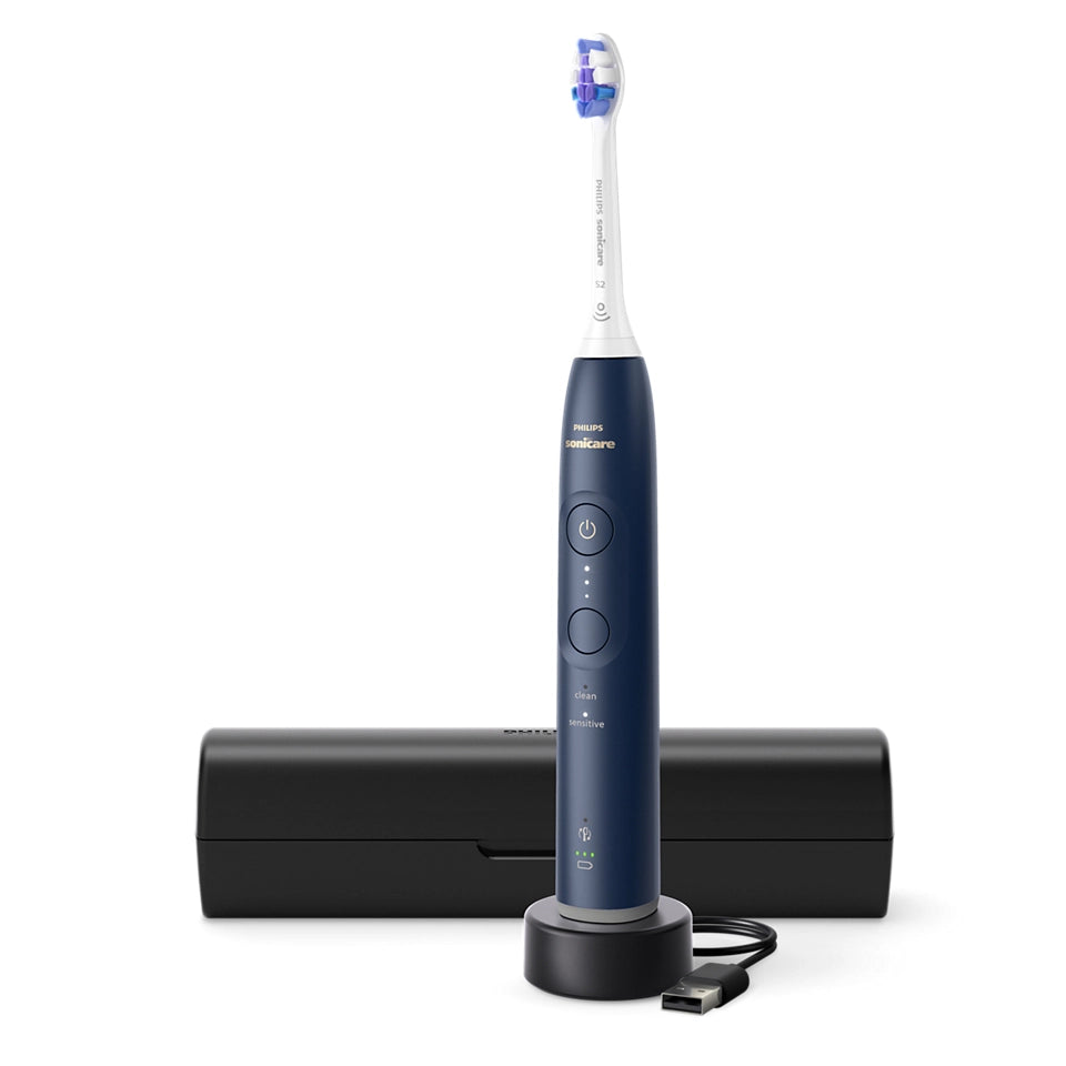 Spazzolino da denti elettrico con philips hx7403/05 sonicare 6100 blu