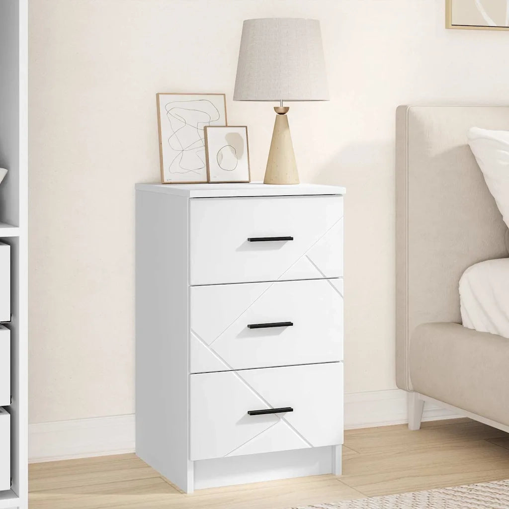 Armadio da Notte Bianco 38 x 38 x 66 cm Legno multistrato 883374