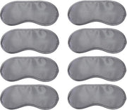 Set di 8 occhiali da sonno in 100% materiale naturale con cinturino regolabile per il sonno, per il yoga e i viaggi