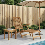 Sedia da Ponte Pieghevole Naturale Legno di teak solido 42030520