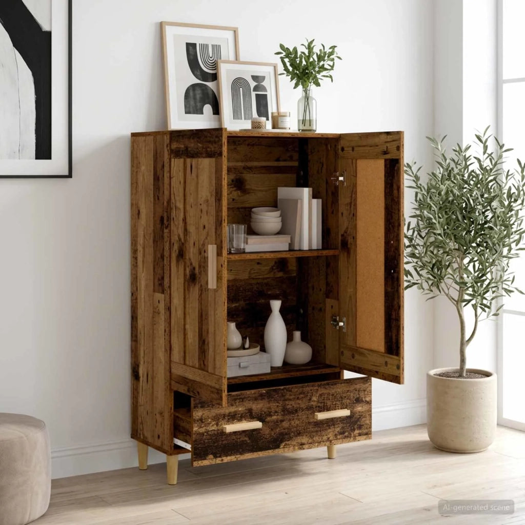 Credenza Legno antico 70 x 31 x 115 cm Legno ingegnerizzato 8009849