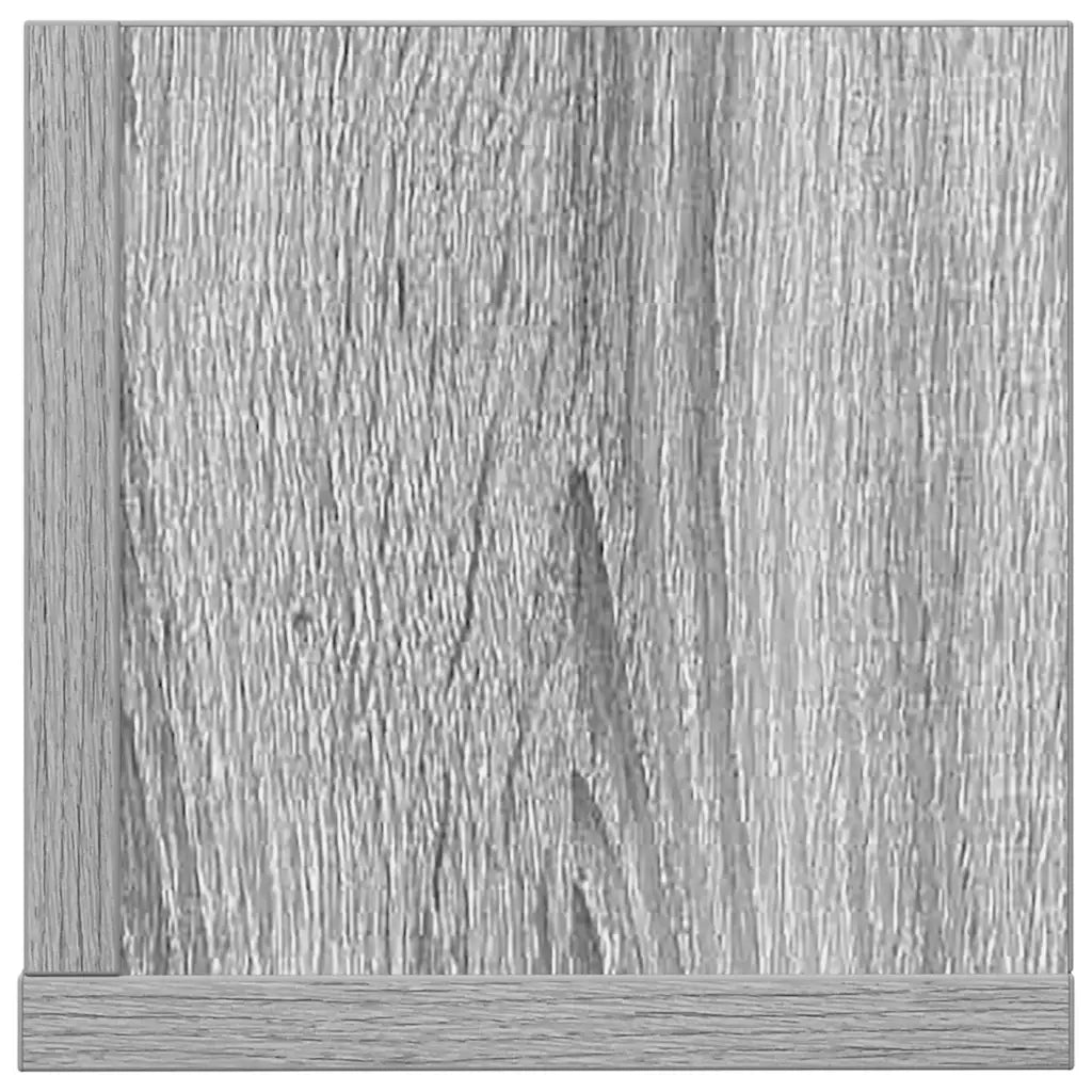 vidaXL Mensole a Parete 2pz Grigio Sonoma 75x16,5x16,5cm in Truciolato