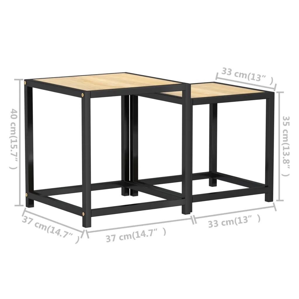 Tavolini 2 pz MDF Rovere Sonoma 331657