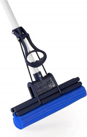 Mop per il pavimento - Manico telescopico, wringer integrata e spugna PVA assorbente forte - Mop per pulire cucina, bagno e casa