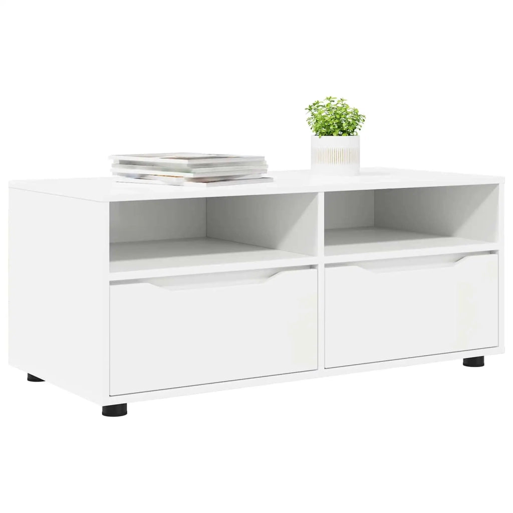Mobile TV Bianco 100 x 48 x 43 cm Legno multistrato 888927