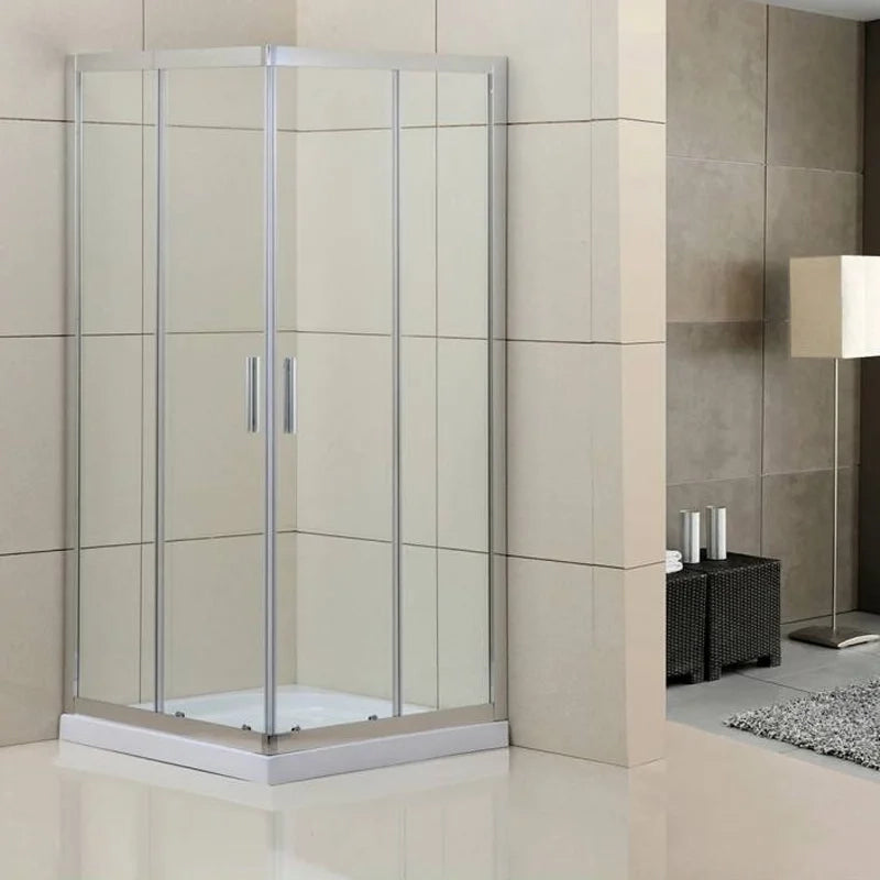 Box doccia ad incastro serie Bergamo 90 x 70 cm cristallo 6 mm
