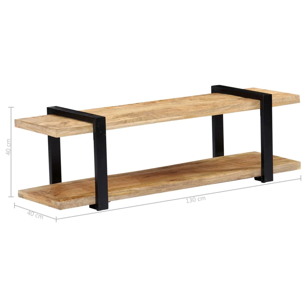 Pratico mobile porta TV/credenza di design 130 cm legno massello di mango 2502035