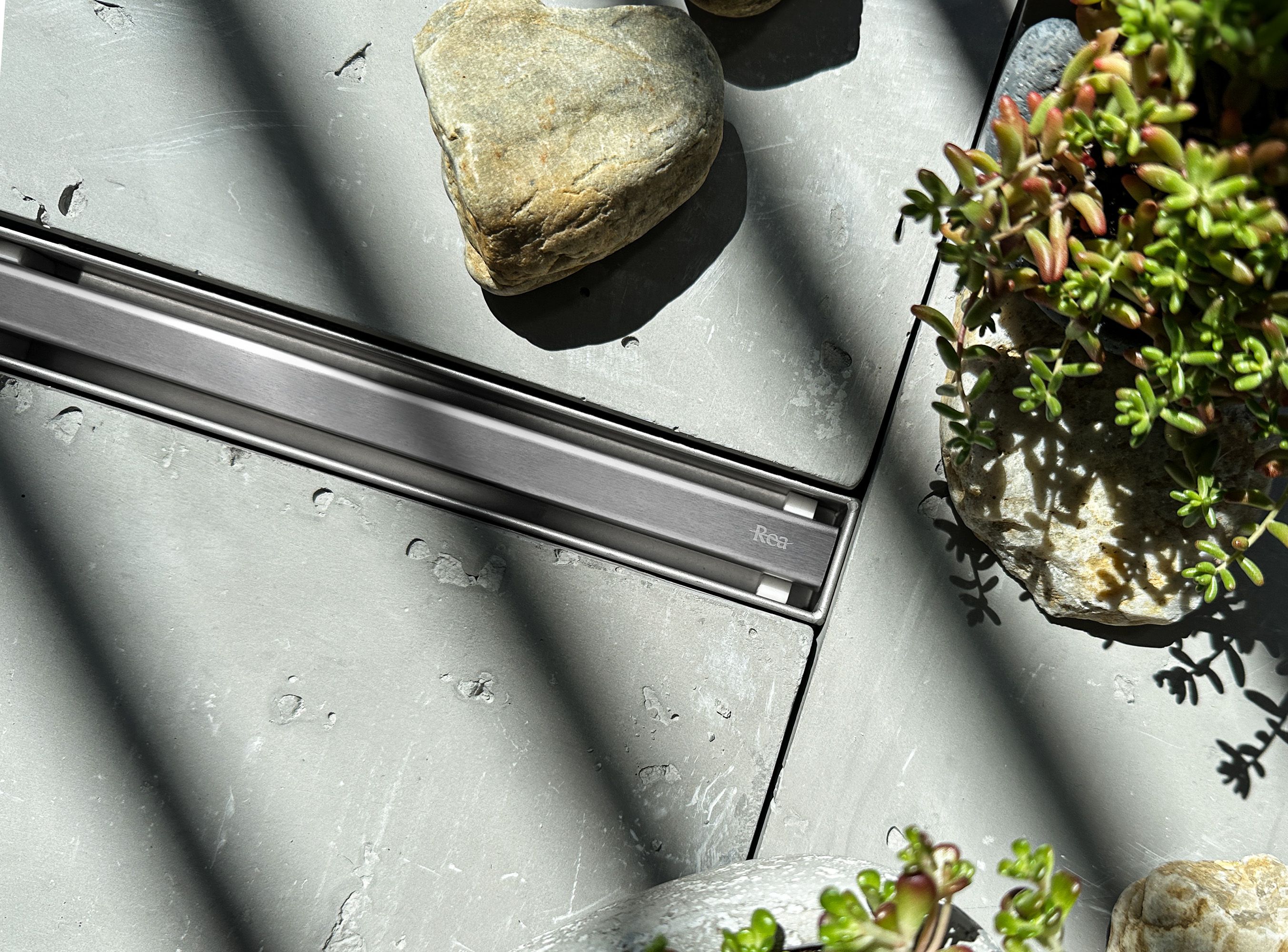 Scarico Lineare Rea Neox Slim Pro Nickiel Brush 50