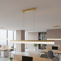 Lampada Da Soffitto Led App1694-cp 120 Cm Brush Gold