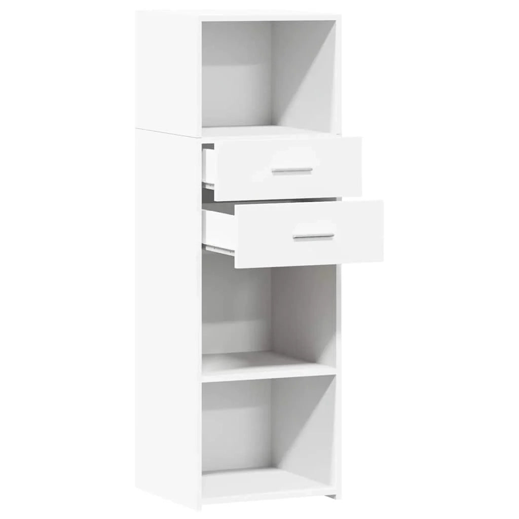 Buffet credenza cassettiera mobiletto mobile contenitore organizer cucina soggiorno salotto alto 40 x 42,5 x 124 cm legno ingegnerizzato bianco 02_0032449