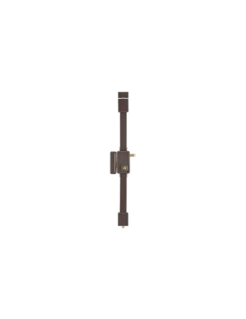 Serratura BELUGA marrone HG5 con tirante 75 x 130 mm, sinistra, 4 chiavi – THIRARD