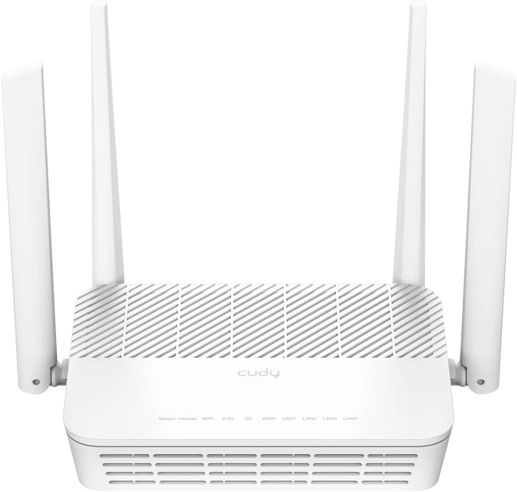 Cudy AX3000 WR3000H Router Dual Band WiFi 6 Mesh, 2,5 Gbps WAN, 4 Porte RJ45 Gigabit, MU-MIMO, OpenVPN, Wireguard, Zerotier, Ipsec VPN, APP Cloud