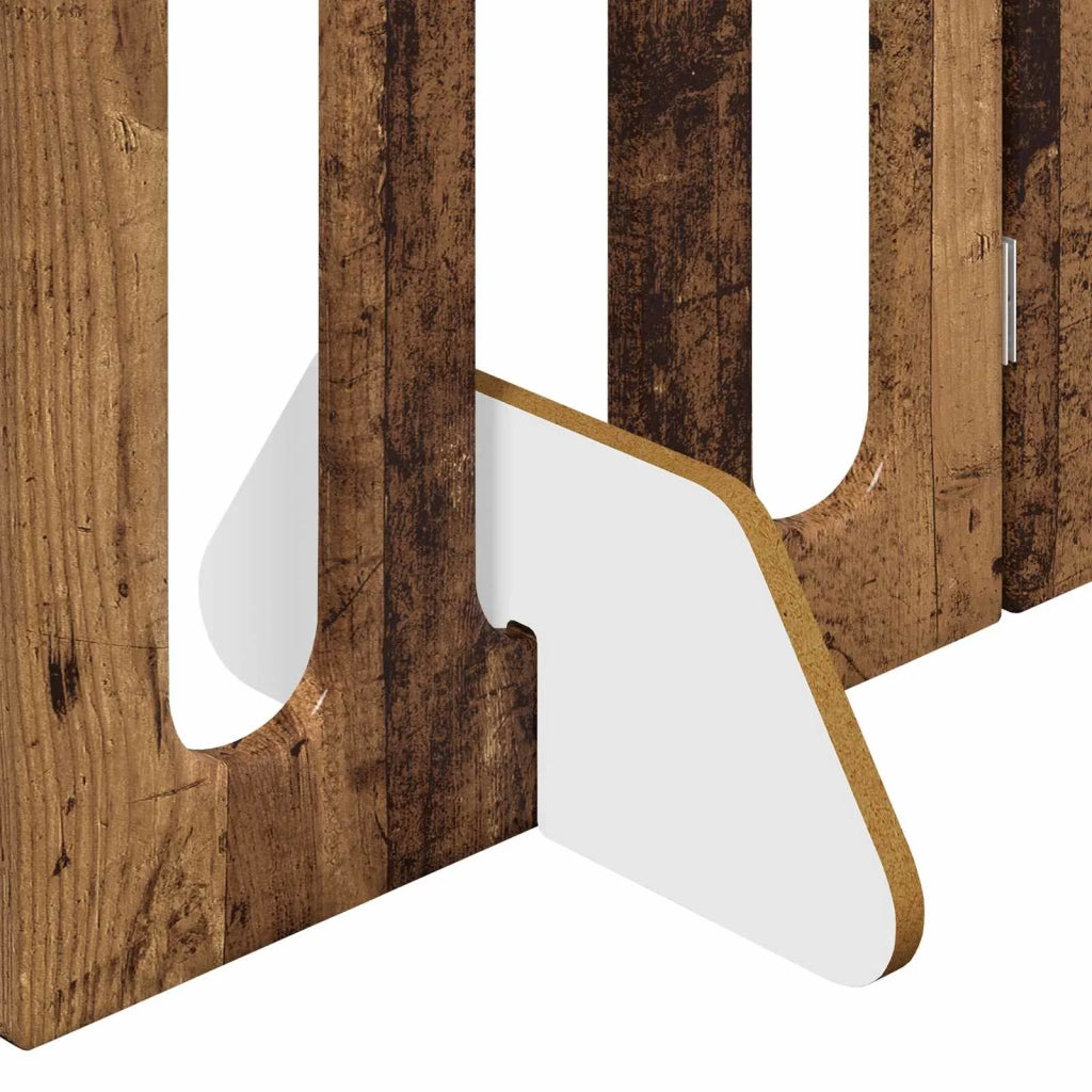 Recinto pieghevole per animali 2 pz Legno di quercia CFW7928145